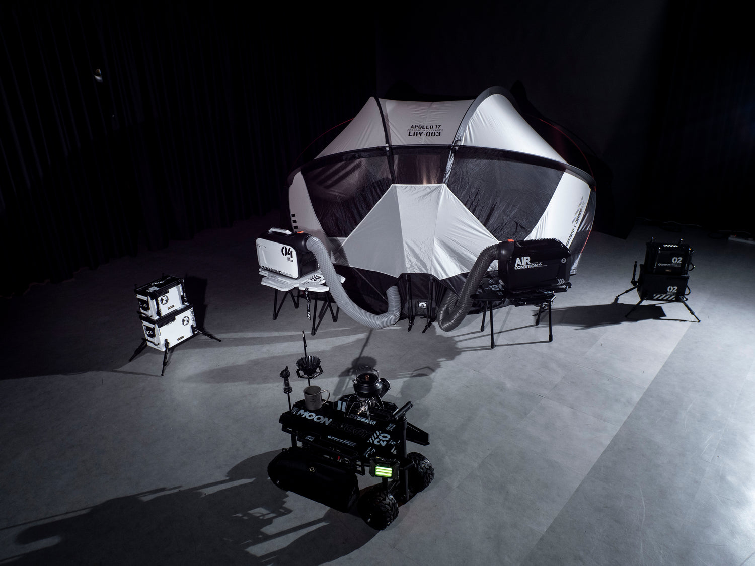 DawningFire × Weekland Watcherテント – ホワイトウォリアーヘルメット