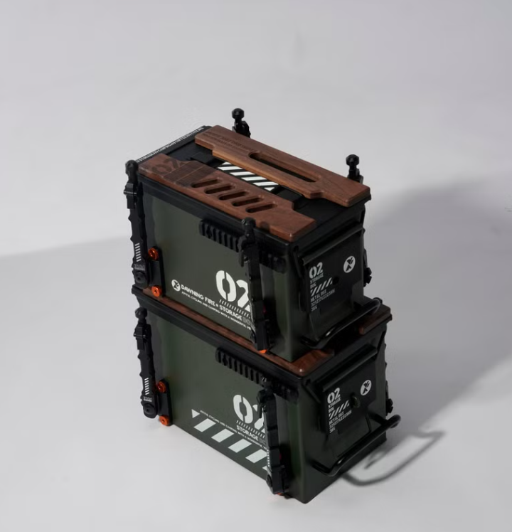 収納犬用タクティカルキャンプボックス - アーミーグリーン