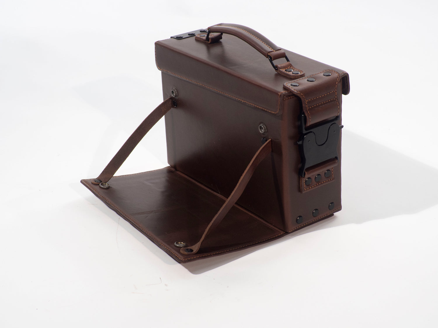 ブロンプトン フロントレザーバッグ – ブラウン